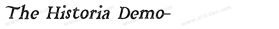 The Historia Demo字体转换